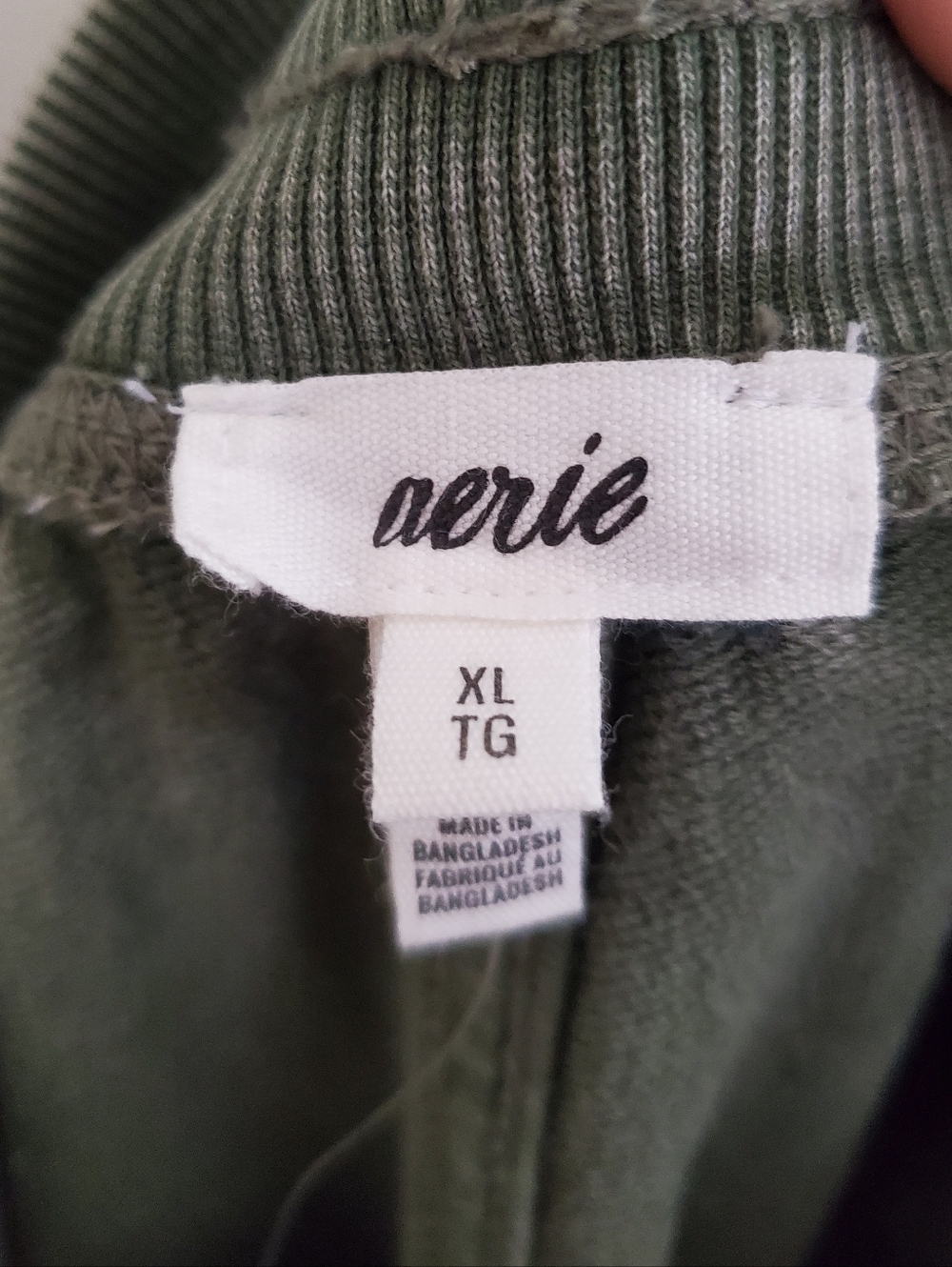 Aerie Soft Landing Trouser In Olive Fun Size XL NWT - Picture 10 of 13